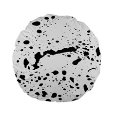 Monochrome Mirage  Standard 15  Premium Round Cushions by dflcprintsclothing