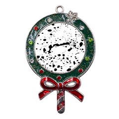 Monochrome Mirage  Metal X mas Lollipop With Crystal Ornament by dflcprintsclothing