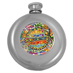 Supersonic Sunblast Round Hip Flask (5 Oz)