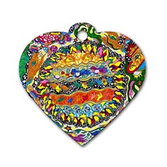 Supersonic Sunblast Dog Tag Heart (two Sides) by chellerayartisans