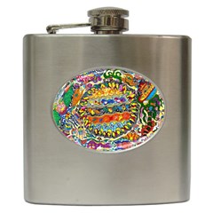 Supersonic Sunblast Hip Flask (6 Oz) by chellerayartisans