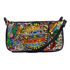 Supersonic Sunblast Shoulder Clutch Bag by chellerayartisans