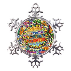 Supersonic Sunblast Metal Large Snowflake Ornament by chellerayartisans