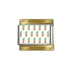 Cute Boba Gold Trim Italian Charm (9mm) by artworkshop