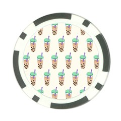 Cute Boba Poker Chip Card Guard