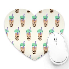 Cute Boba Heart Mousepad by artworkshop