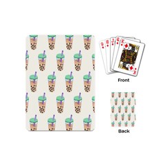 Cute Boba Playing Cards Single Design (mini) by artworkshop