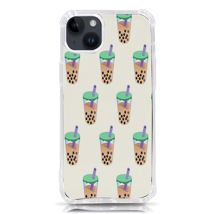 Cute boba iPhone 14 Plus TPU UV Print Case