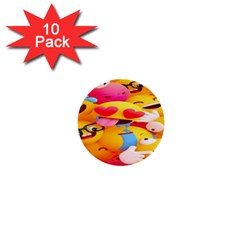 Wallpaper Emoji 1  Mini Buttons (10 Pack)  by artworkshop