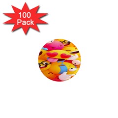 Wallpaper Emoji 1  Mini Magnets (100 Pack)  by artworkshop