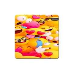 Wallpaper Emoji Square Magnet by artworkshop