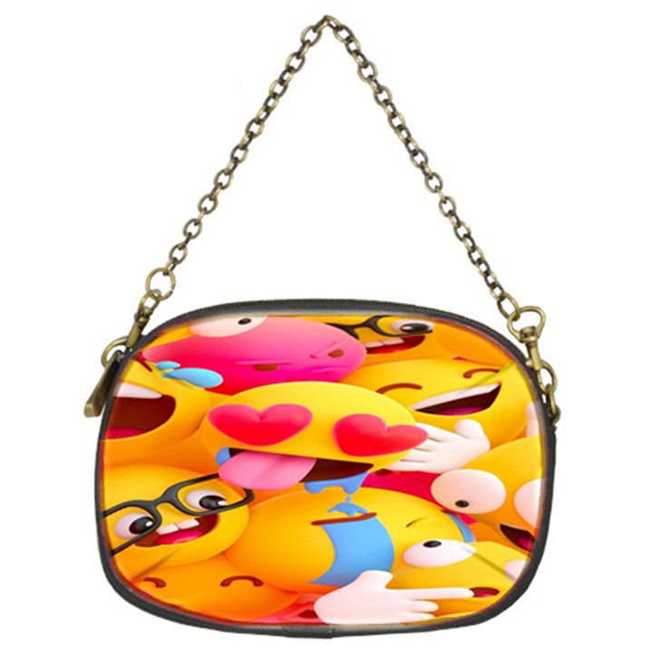 Wallpaper Emoji Chain Purse (Two Sides)