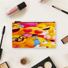 Wallpaper Emoji Cosmetic Bag (small) by artworkshop