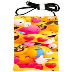 Wallpaper Emoji Shoulder Sling Bag by artworkshop