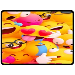 Wallpaper Emoji Fleece Blanket (large) by artworkshop