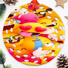 Wallpaper Emoji Ornament (round Filigree) by artworkshop