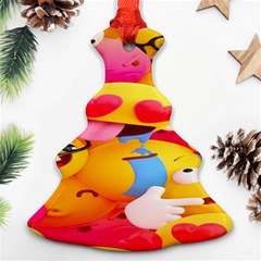 Wallpaper Emoji Christmas Tree Ornament (two Sides) by artworkshop