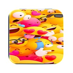 Wallpaper Emoji Square Metal Box (black)