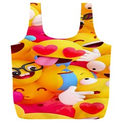 Wallpaper Emoji Full Print Recycle Bag (xxxl)