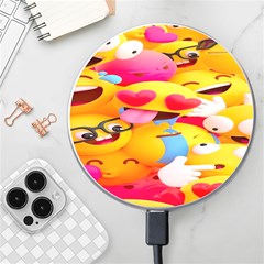 Wallpaper Emoji Wireless Fast Charger(white)