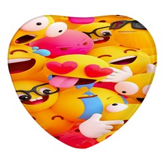 Wallpaper Emoji Heart Glass Fridge Magnet (4 Pack)