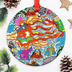 Supersonic Mermaid Chaser Ornament (round)