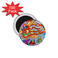 Supersonic Mermaid Chaser 1 75  Magnets (100 Pack)  by chellerayartisans