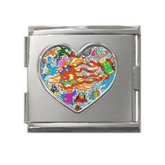 Supersonic Mermaid Chaser Mega Link Heart Italian Charm (18mm)