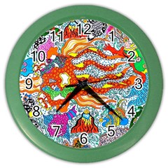 Supersonic Mermaid Chaser Color Wall Clock