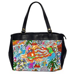 Supersonic Mermaid Chaser Oversize Office Handbag (2 Sides) by chellerayartisans