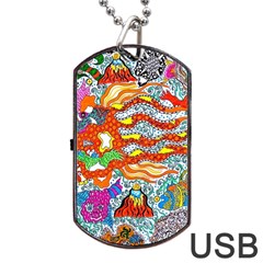 Supersonic Mermaid Chaser Dog Tag Usb Flash (two Sides)