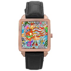 Supersonic Mermaid Chaser Rose Gold Leather Watch 