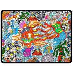 Supersonic Mermaid Chaser Two Sides Fleece Blanket (large)