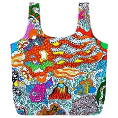 Supersonic Mermaid Chaser Full Print Recycle Bag (xl) by chellerayartisans