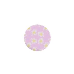 Mazipoodles Bold Daisies Pink 1  Mini Buttons by Mazipoodles