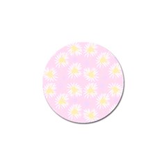 Mazipoodles Bold Daisies Pink Golf Ball Marker by Mazipoodles