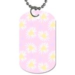 Mazipoodles Bold Daisies Pink Dog Tag (Two Sides) Front