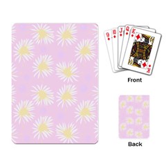 Mazipoodles Bold Daisies Pink Playing Cards Single Design (rectangle) by Mazipoodles