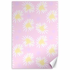 Mazipoodles Bold Daisies Pink Canvas 12  X 18  by Mazipoodles