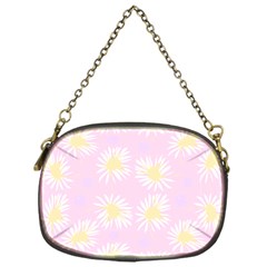 Mazipoodles Bold Daisies Pink Chain Purse (one Side) by Mazipoodles