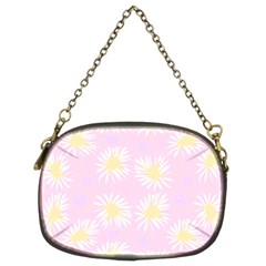 Mazipoodles Bold Daisies Pink Chain Purse (two Sides) by Mazipoodles