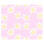 Mazipoodles Bold Daisies Pink Two Sides Premium Plush Fleece Blanket (Small) 50 x40  Blanket Front