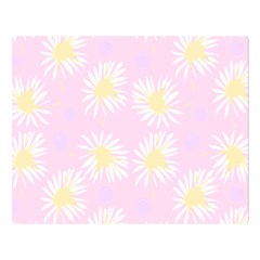 Mazipoodles Bold Daisies Pink Two Sides Premium Plush Fleece Blanket (large) by Mazipoodles