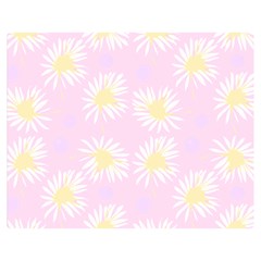 Mazipoodles Bold Daisies Pink Premium Plush Fleece Blanket (medium) by Mazipoodles