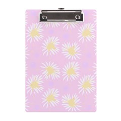 Mazipoodles Bold Daisies Pink A5 Acrylic Clipboard by Mazipoodles