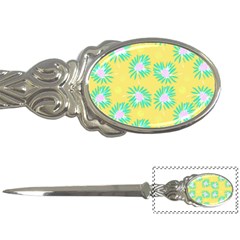 Mazipoodles Bold Daises Yellow Letter Opener by Mazipoodles