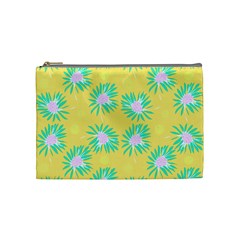 Mazipoodles Bold Daises Yellow Cosmetic Bag (medium) by Mazipoodles