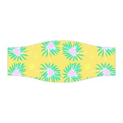 Mazipoodles Bold Daises Yellow Stretchable Headband by Mazipoodles