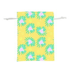 Mazipoodles Bold Daises Yellow Lightweight Drawstring Pouch (m) by Mazipoodles