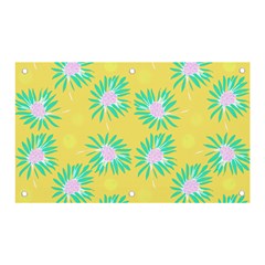 Mazipoodles Bold Daises Yellow Banner And Sign 5  X 3  by Mazipoodles